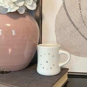 Rise & Shine White Ceramic Morning Culture Coffee Mug